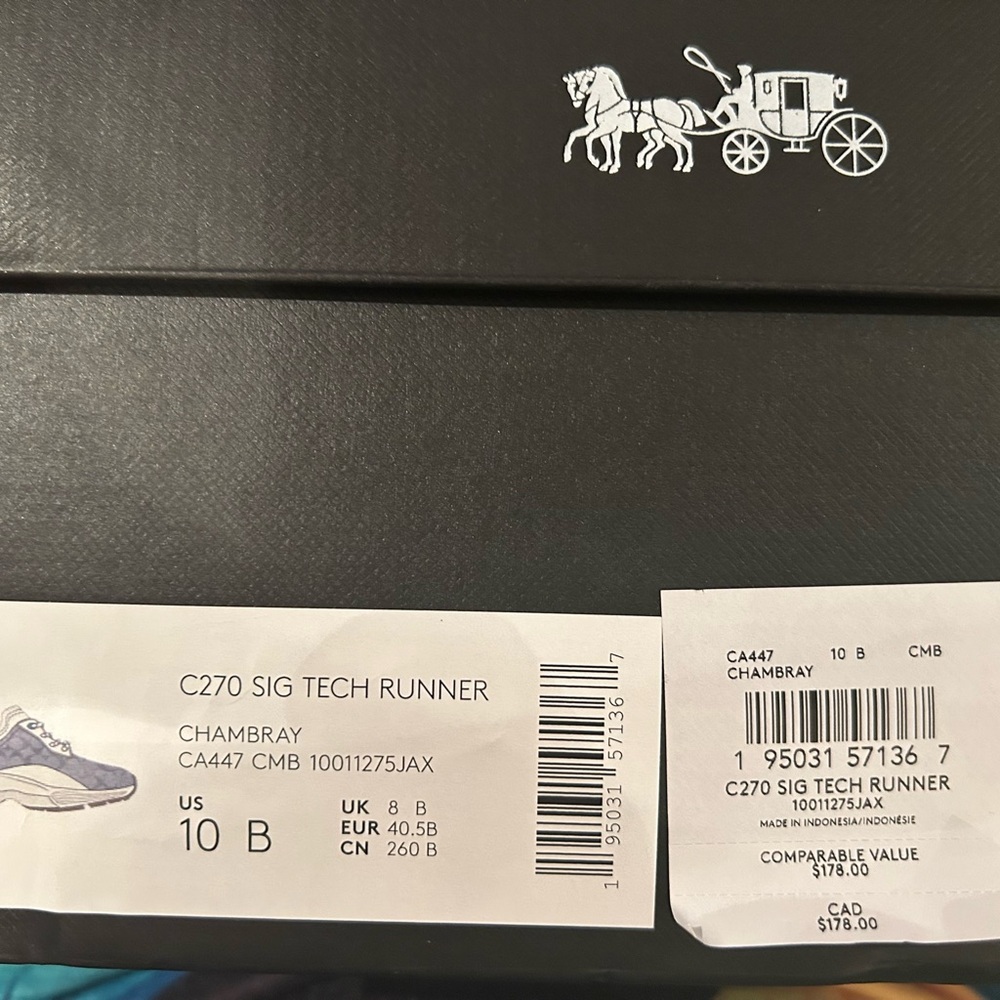 Coach Blue and Beige Sneakers - Picture 5 of 8